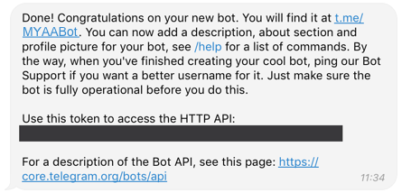 скриншот официального BotFather Telegram